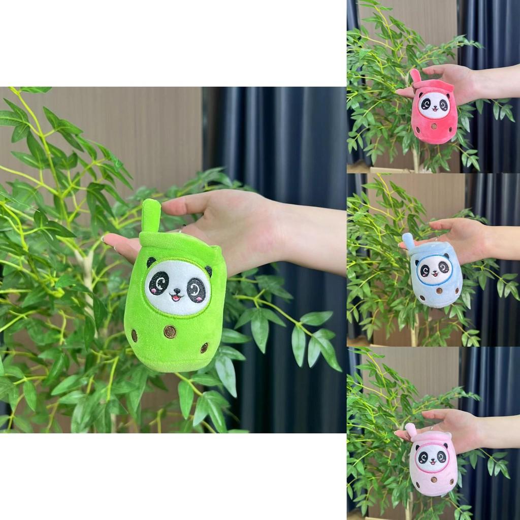 Adorable Panda Plush Cup Keychain Doll Soft Toy For Girls Birthday Gift Cute Accessory