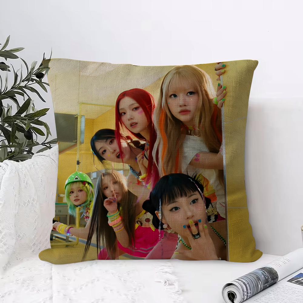 Kpop Band Uunchild Cushion Cover Organic Linen Square Pillow Case Durable Nonallergenic And Kind To Skin