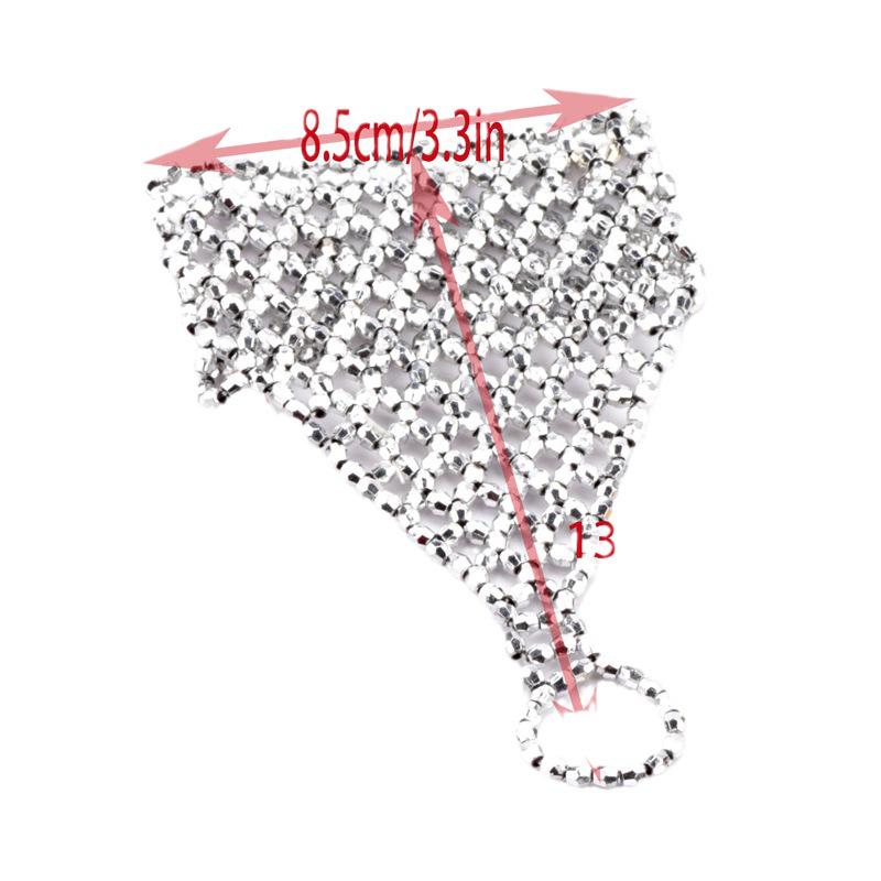Chic European Beaded Finger Ring Bracelet for Women