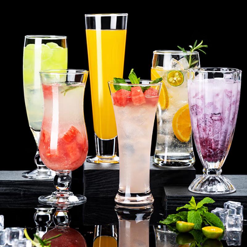 Irregular 500ml Glass Beverage Cup