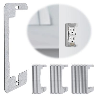 10 Pcs Metal Wall Plate Spacer Leveling Plates for Fixing Loose Electrical Outlets and Switches Flush Mount