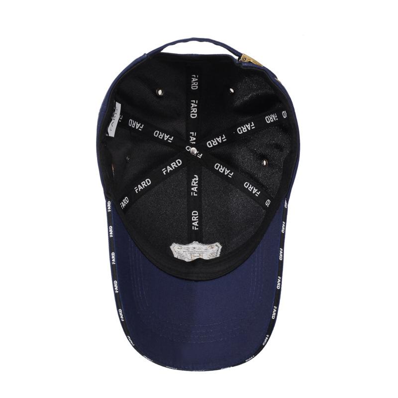 Spring Autumn Letter Embroidered Hard Top Baseball Cap Men's Outdoor Cap Sunshade Hat