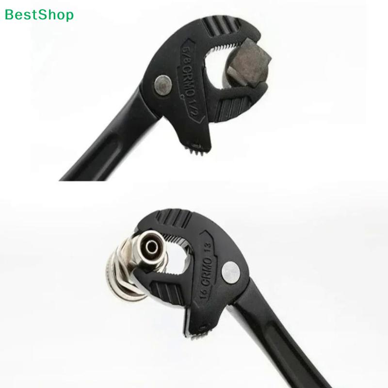 6 Sizes Self-Adjusting Quick Wrench,Universal Adjustable Spanner for Pipe Nuts, Bolts,Auto Repair,Plumping Hand Tool