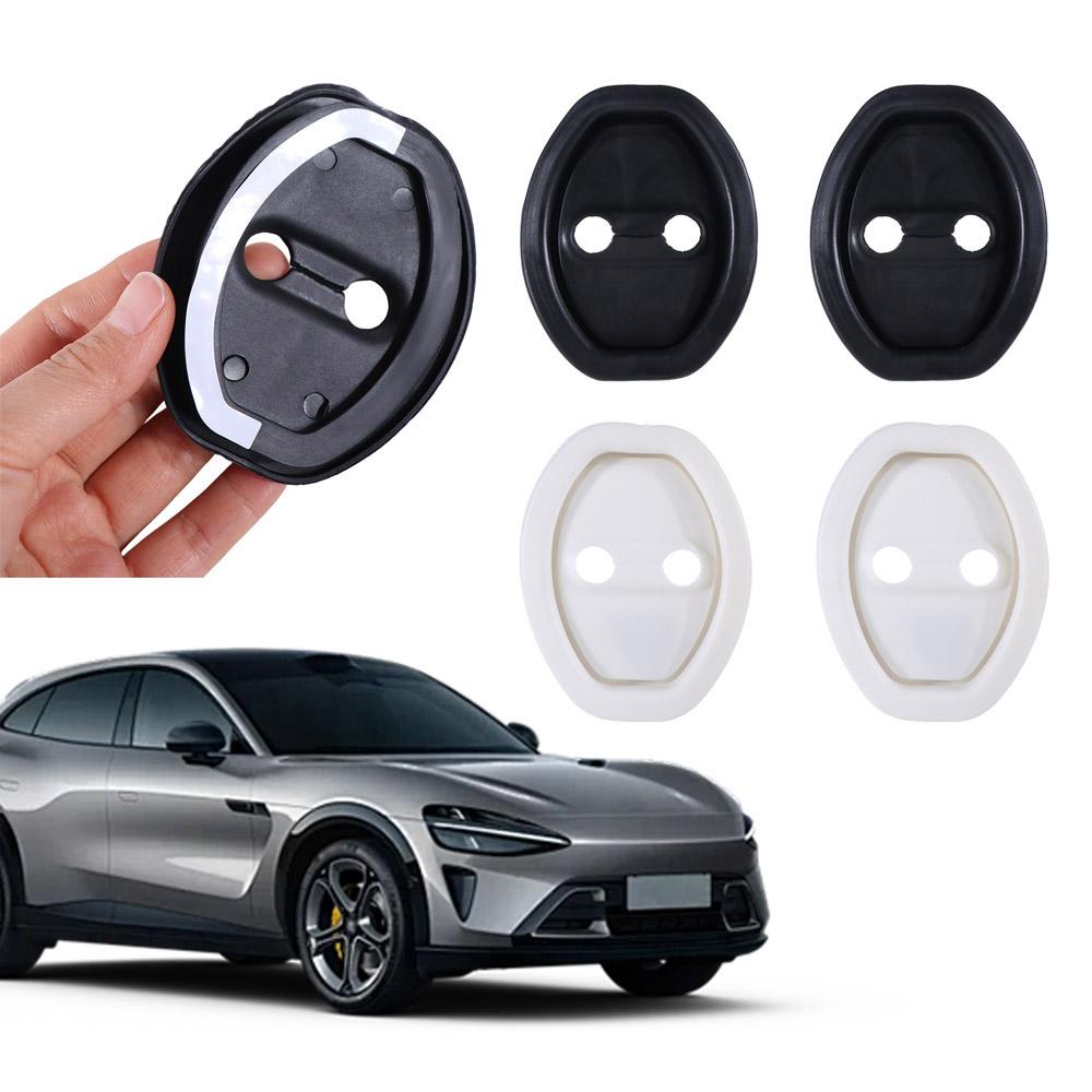 4Pcs Universal Fit Silicone Door Lock Protective Cover  Vehicle Maintenance