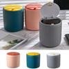Plastic Waste Bin Anti-odor Garbage Basket Nordic Press-Type Trash Can  Home
