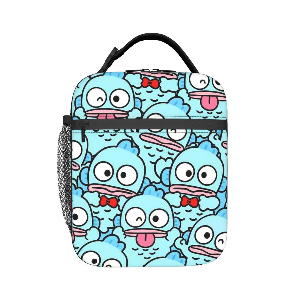 Kawaii Hangyodon Cartoon Insulated Lunch Bag Thermal Bag Reusable,Meal Container Leakproof Tote Lunch Box Food Storage Bags