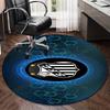 1 Stück runder Teppich Fc Wappen Design Gedruckter Runder Teppich, Teppich für Home Office, Runder Stuhlteppich, Dekorativer Teppich Fan Geschenke Weihnachtsgeschenk