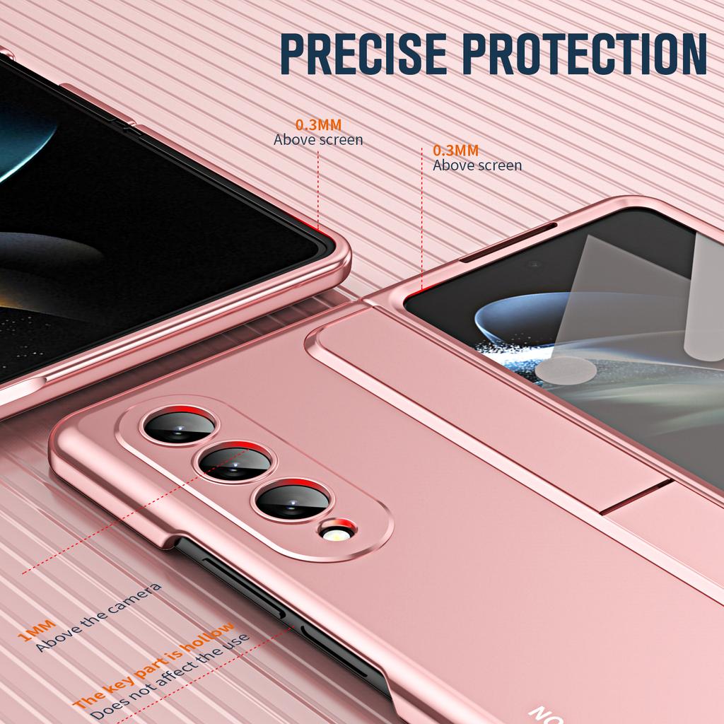 Plating Luxury S Pen Glass Film Case For Samsung Galaxy Z Fold 4 5g Fold5 Fold4 Fold 5 Zfold4 Full Body Protective Coque Covers