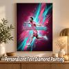 Lionel Messi Custom Name Text 5D Diamond Painting Kit DIY Full Drill Diamond Art Decoration