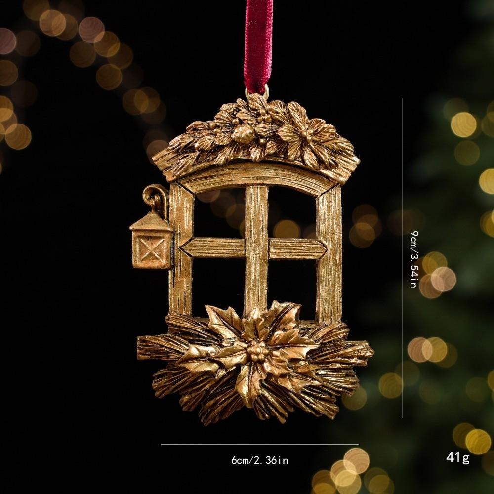 Resin Christmas Decor Pendant Cartoon Xmas Hanging Decoration Christmas Decor