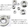 Hex Nut Set, Hex Lock Nuts, Hex Flange Nuts, Integrated Washer Nuts, Serrated, 304 Stainless Steel, M3, M4, M5, M6, M8, M10, M12, 88 Pieces, Storage C