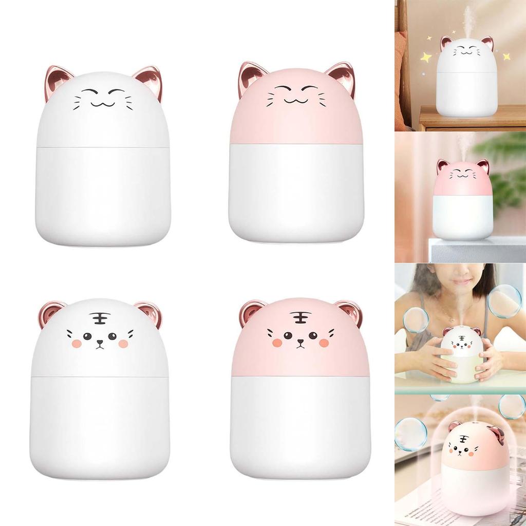 Humidifier with Night Light Portable 250ml Water Tank Low Noise for Desktop Living Room