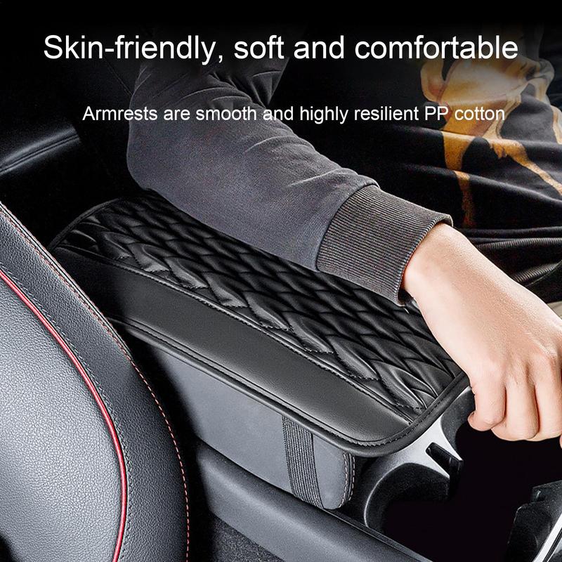 Automobile Armrest Heightening Pad Heightening Cushion Pad for Car Soft Car Center Console Armrest Extender for Truck SUVs Cars