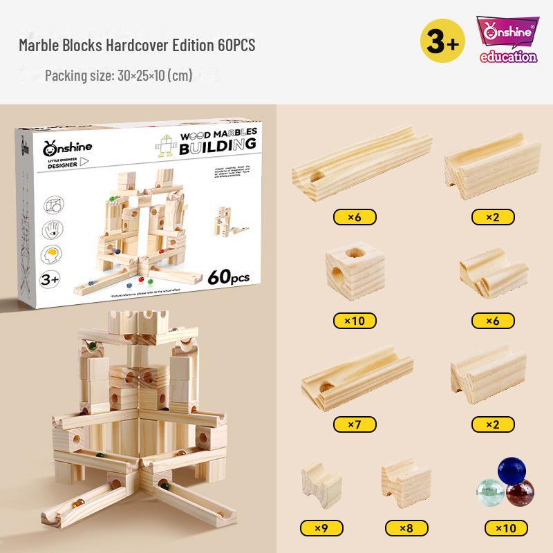 

Горячий детский набор для самостоятельного строительства деревянных мраморных дорожек Onshine