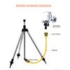 360-Degree Garden Automatic Rotating Sprinkler Stainless Steel Tripod Set Irrigation Stand Water Jet Garden Lawn Sprinkler Tool