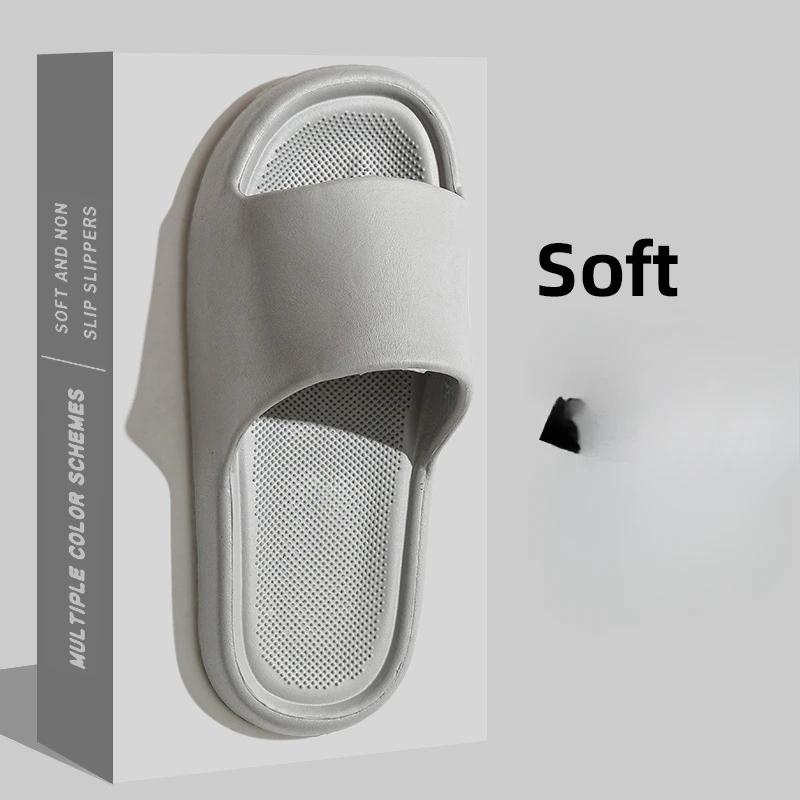 

Горячая Распродажа Мужские Домашние Тапочки Для Помещения Гостевые 2025 Весна Лето Нескользящие Бесшумные Без Неприятного Запаха Ног Пара Ванная Комната Мужские 40-41 серый
