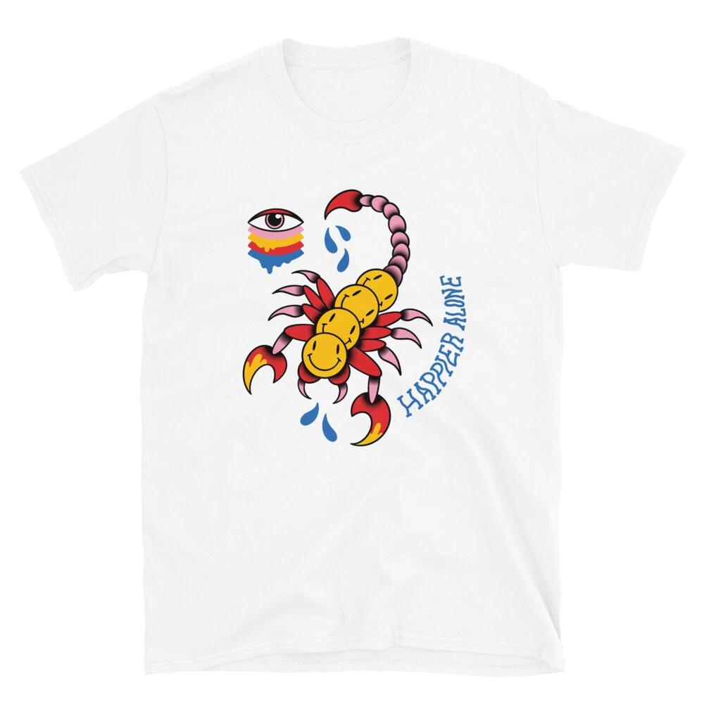Trippy Mythical Creature Happy Scorpion T-Shirt 3XL