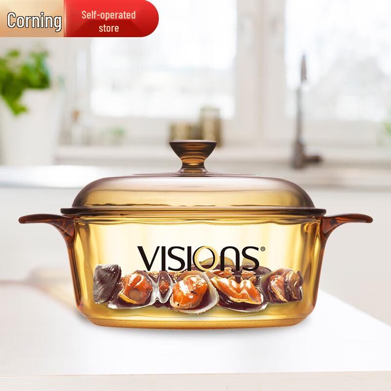 Corning Visions 1.25L Transparent Glass Pot