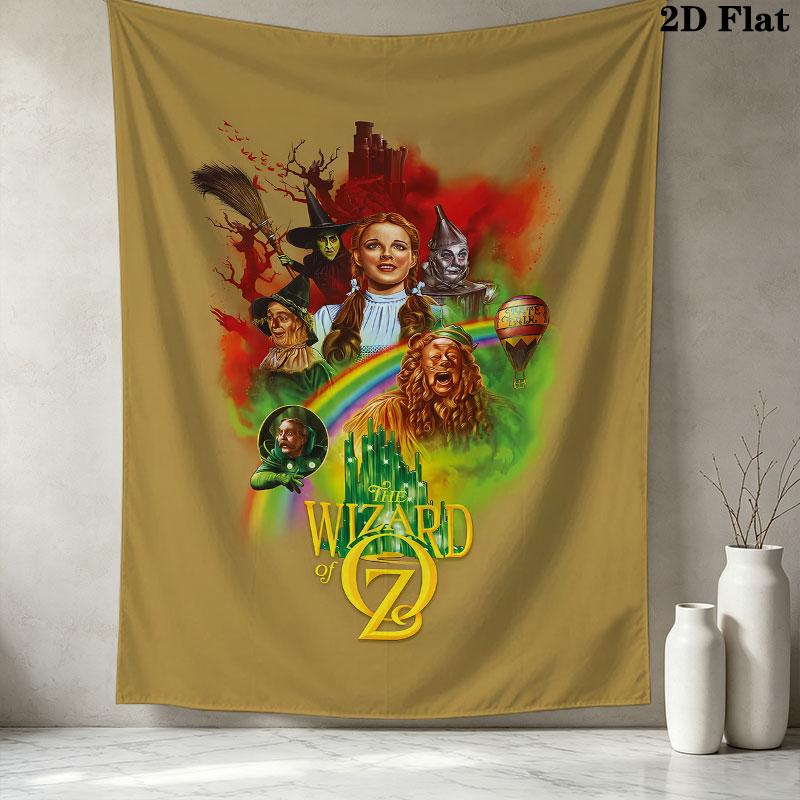 The Wizard Oz Wall Tapestry Aesthetic Wall Hanging Printed Fabric Blanket Decorative Tapestries For Bedroom Living Room Home Decor