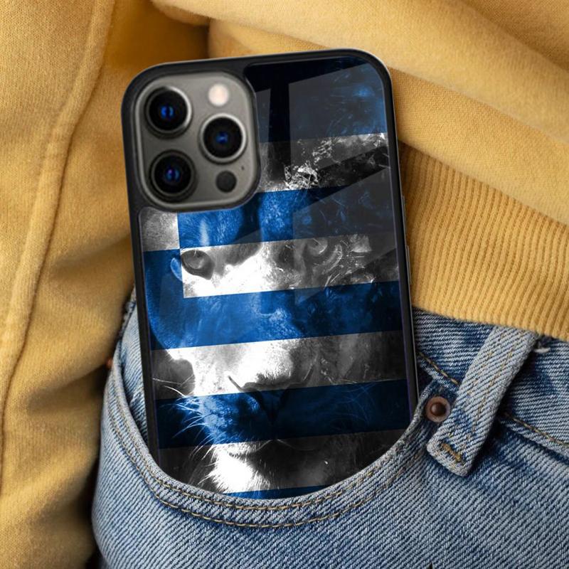 Greece Greek National Flags Soft Phone Case for iPhone 17 Air 16e Pro max 15 Pro 13 14 Plus 11 12 MagSafe Magnetic Coque