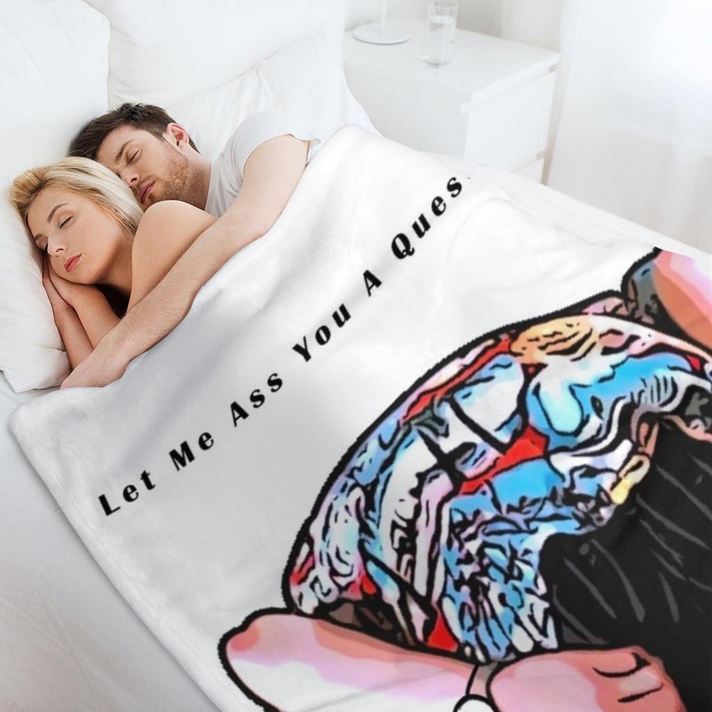 Pet Detective Cartoon Throw Blanket Sleeping Bag Sofa Throw Retros Cute Plaid Blankets