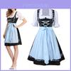 Elegante Conjunto de Vestido Dirndl Floral Tradicional Feminino Para Celebrações da Oktoberfest