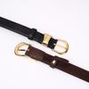 Stylish, Simple And Trendy Women'S Leather Belt Women'S Versatile High-End Pin Buckle Casual Jeans Belt Women'S