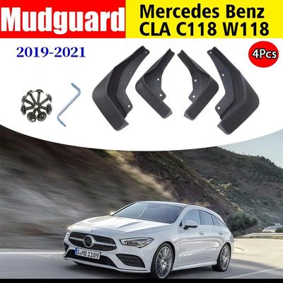 Przód Tył 4 szt. Osłony Błotnika DLA NWE Mercedes Benz CLA W118 C118 Błotniki Osłony Błotnika Akcesoria Samochodowe -