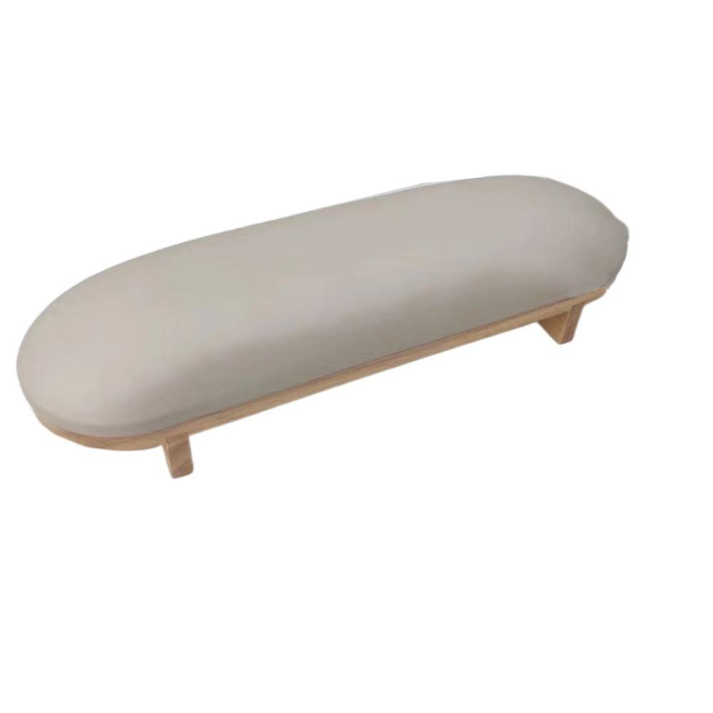 Wood Stand Manicure Hand Pillow PU Leather Manicure Table Mat Nail Art Hand Cushion  For Two Hands