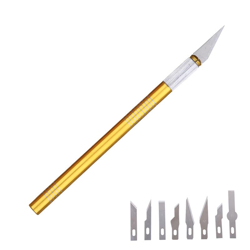 

10 шт./лот прецизионный нож для хобби лезвия из нержавеющей стали DIY нож для резьбы по дереву для поделок художественные работы деревянные модели печатных плат ремонт инструменты