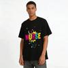Nurse Themed Graphic Tee Fun Medical Element Casual Top Pure Cotton T-shirt