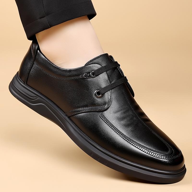 Fashion Classic Handmade Man Oxford Shoes Wedding Dress Shoes Genuine Leather Men Business Formal Flats High Quality Men's Casual Shoes