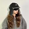 Multi-functional Earflaps Visor Hat Japanese Style Windproof Pilot Cap Ear Protection Cap  Autumn