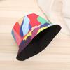 Women Summer Double-Sided Wear Bucket Hat Wide Brim Outdoor Fordable Flat Top Panama Fishermen Cap Lady Travel Beach Visor Hats