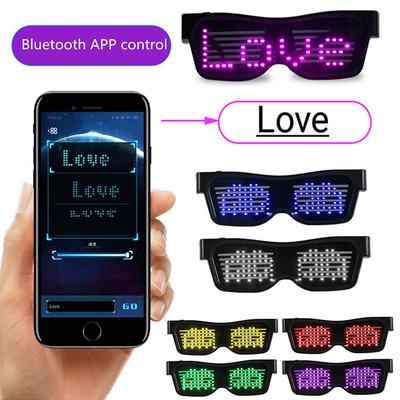 LED Magic USB nabíjecí DIY App Control světelné brýle na párty