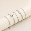 Jewelry, Fashion Personality Point Diamond Twist Chain 5-Piece Set Bracelet Jewelry