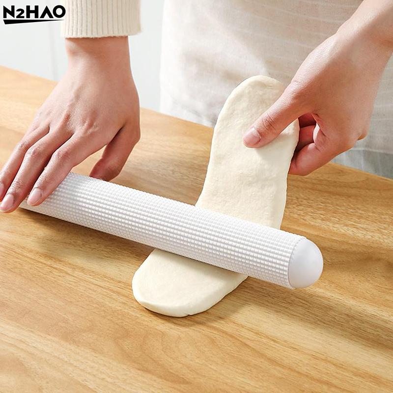 1pc Non-Stick Floating Point Rolling Noodle Stick Dumpling Skin Household Rolling Noodle Stick Non StickSkin Kitchen Baking Tool
