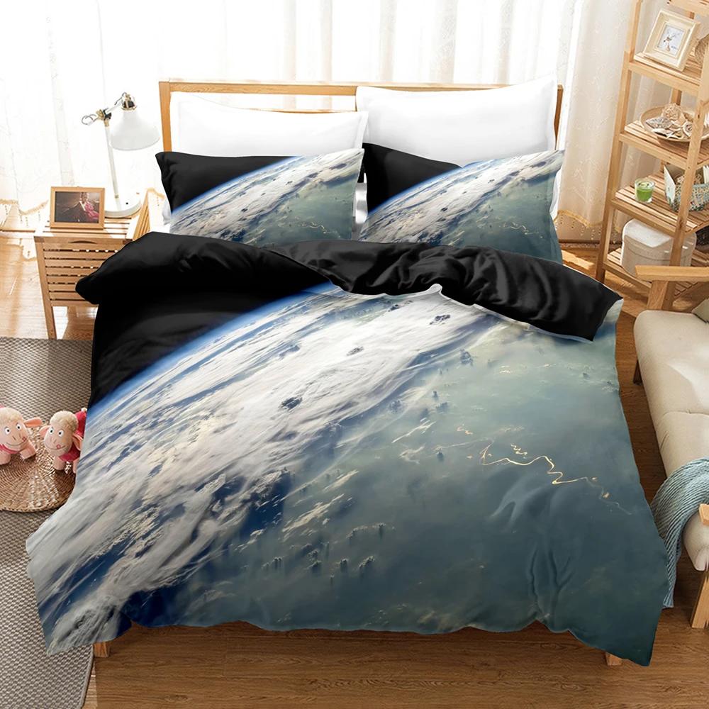 

Wholesale AU,US Queen 228x228cm Duvet Cover Pillowcases Bedding Set Bedclothes Galaxy California King Bedding Sets Ropa De Cama EU single(135x200cm)