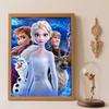 5d Diamond Painting Full of Diamonds Diy Diamond Embroidery Decorative Painting Ornaments Living Room Frozen Elsa Anna Olaf Kristoff Sven