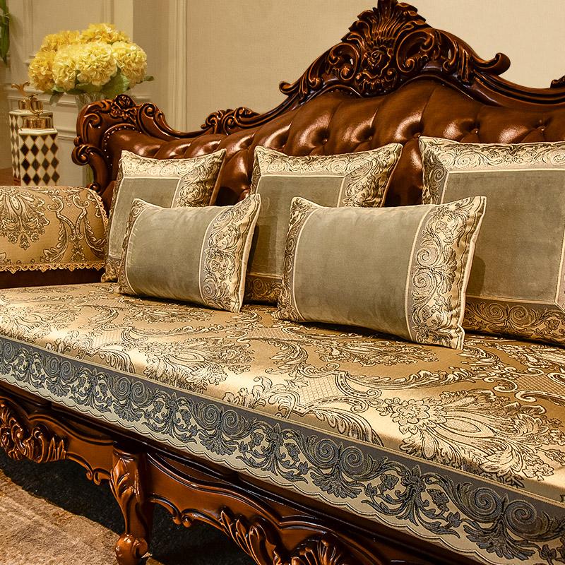 Luxuriöse High-End-Sofabezüge aus europäischem Chenille, universelle, rutschfeste Sofakissen, Schutz für Wohnzimmermöbel, Couchbezug
