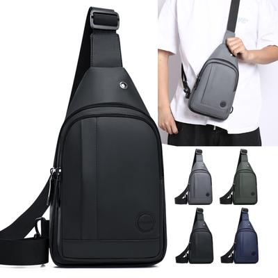 Fashion Men's Chest Bag Handbag Lightweight NYLON Fabric Crossbody Shoulder Bag Stylish Casual Men's Waist Packs Male Chest Bag
