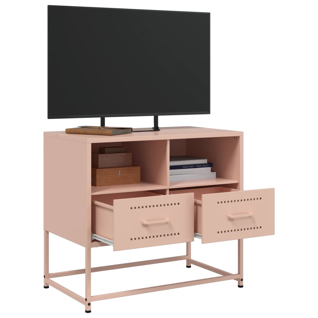 Vidaxl Szafka Pod Telewizor, Różowa, 68X39X60,5 Cm, Stalowa