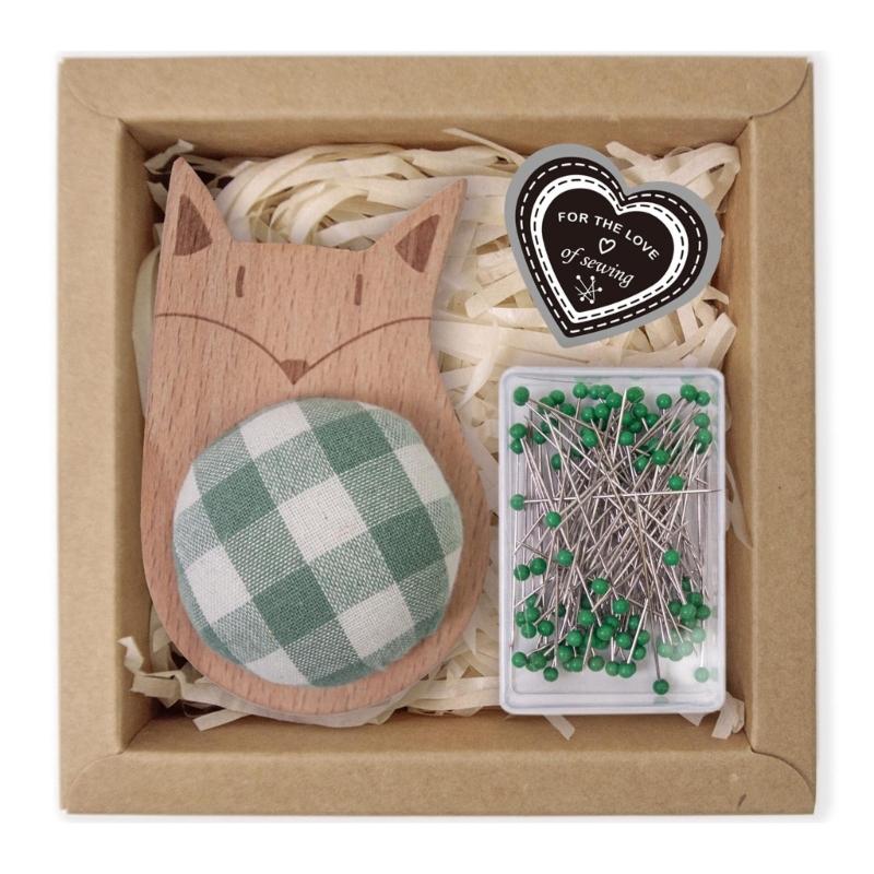 Jeżowy Zestaw do Szycia Poduszeczka na Szpilki ze 100 Żywymi Szpilkami do Szycia do Rękodzieła i Krawiectwa