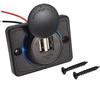 Waterproof Dual USB Charger Socket 3.1A Power Outlet Panel For Car Motorcycle Boat RV Wheelchair Vehicle Charging Parts