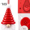 DIY Ornament Making Set Christmas Button Pendant Craft Kit for Kids Adults, Handmade Santa Hat/Bell/Gnome/Wreath Hanging Kindergarten Project