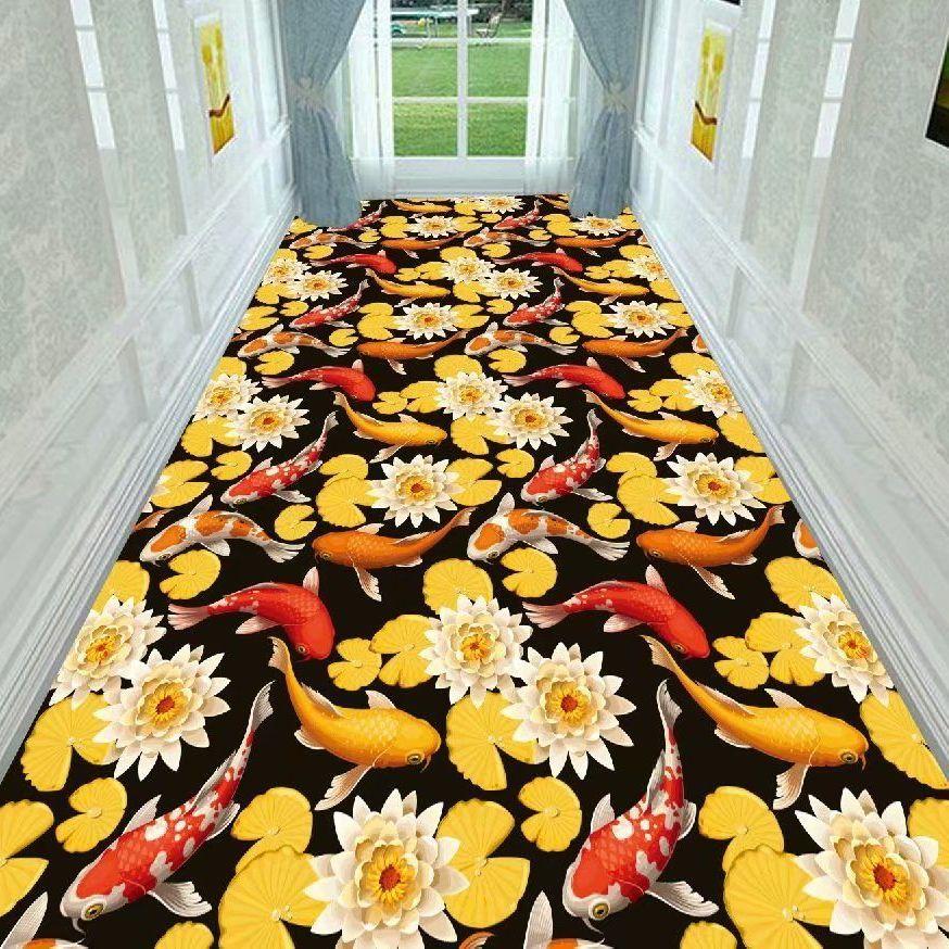 3D Carpet Door Entry Hallway Aisle Long Entrance Living Room Home Stream Carp Rug Office Floor Mats Commercial Hotel Carpets RUG