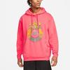 Nike Basketball Sports Training Casual Fleece Hooded Sweatshirt Men Tops Rose DA6712-612