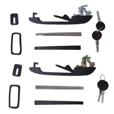 Front Left&Right Exterior Door Handle and 2 Keys for VW Golf MK1 MK2