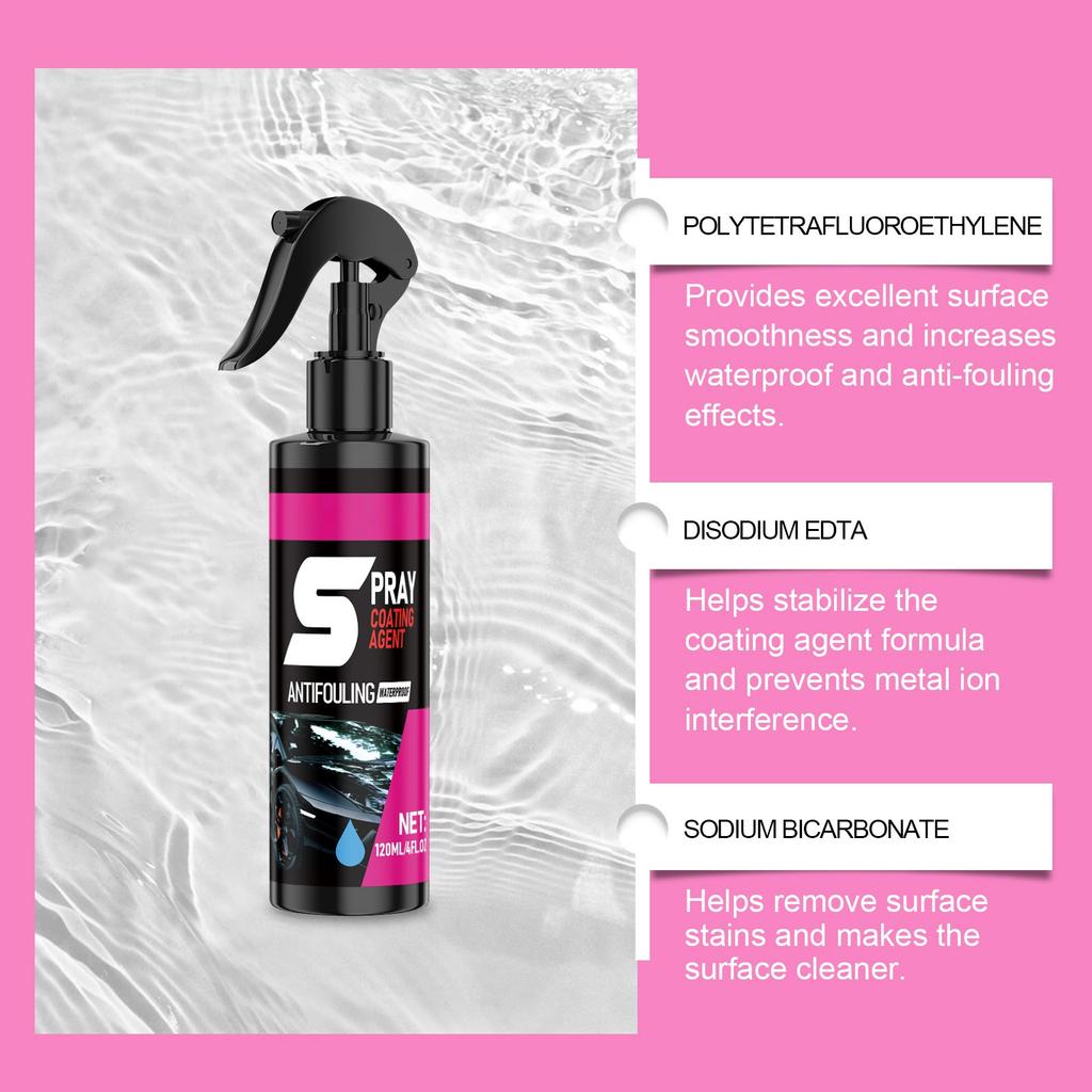 Automotive Ceramic Coating, Automotive Coating Spray, Providing Maximum Gloss And Maintenance For Cars, RVs, Motorcycles, Boats, Etc(120ML)