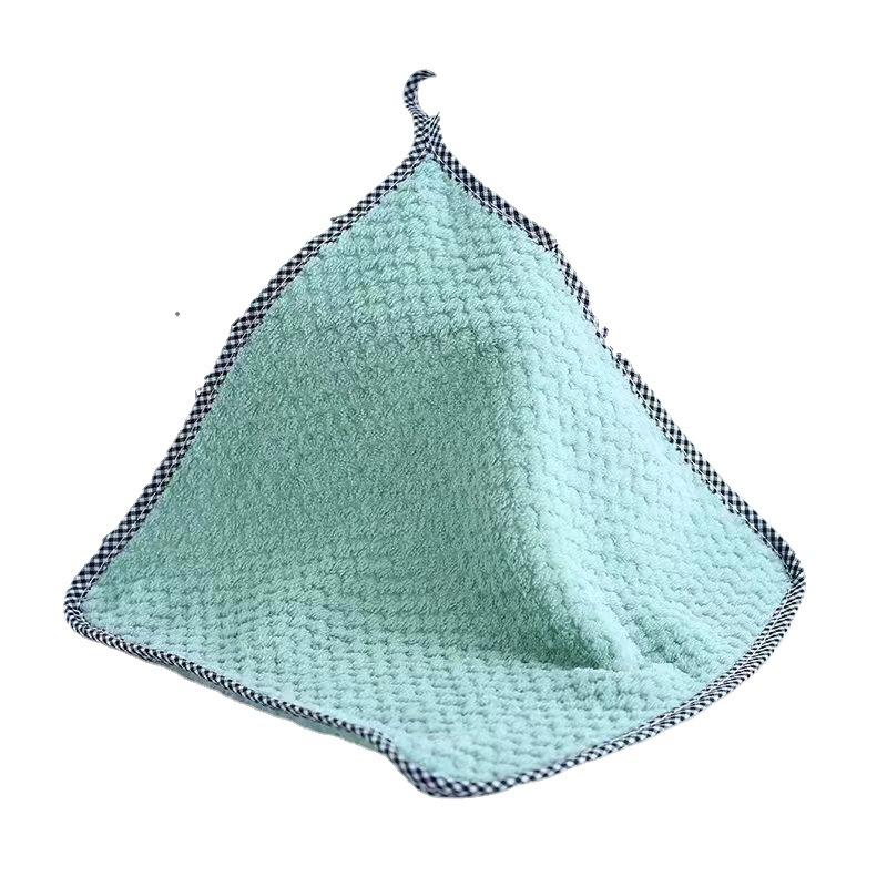 

Коралловые бархатные салфетки, впитывающие безворсовые салфетки для мытья посуды, утолщенная ткань Pepsi, кухонные салфетки для уборки по дому 25cmx25cm